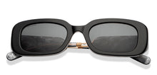 Load image into Gallery viewer, Black Rectangle Full Rim Women Sunglasses by John Jacobs-209439