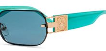 Load image into Gallery viewer, Gold Rectangle Full Rim Unisex Sunglasses by John Jacobs-209447