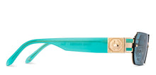 Load image into Gallery viewer, Gold Rectangle Full Rim Unisex Sunglasses by John Jacobs-209447