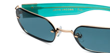 Load image into Gallery viewer, Gold Rectangle Full Rim Unisex Sunglasses by John Jacobs-209447