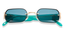 Load image into Gallery viewer, Gold Rectangle Full Rim Unisex Sunglasses by John Jacobs-209447
