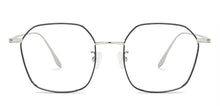Load image into Gallery viewer, Silver Hexagonal Full Rim Unisex Eyeglasses by John Jacobs-143152
