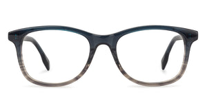 Blue Wayfarer Full Rim Unisex Eyeglasses by John Jacobs-143306