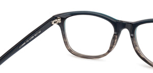 Blue Wayfarer Full Rim Unisex Eyeglasses by John Jacobs-143306