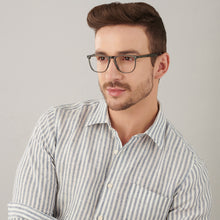 Load image into Gallery viewer, Grey Wayfarer Full Rim Medium Unisex Eyeglasses by John Jacobs-143309