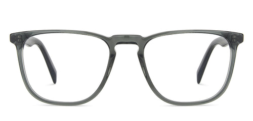 Grey Wayfarer Full Rim Medium Unisex Eyeglasses by John Jacobs-143309