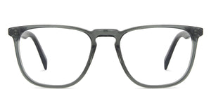 Grey Wayfarer Full Rim Medium Unisex Eyeglasses by John Jacobs-143309