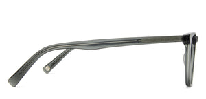 Grey Wayfarer Full Rim Medium Unisex Eyeglasses by John Jacobs-143309