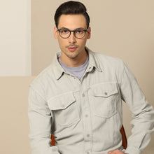 Load image into Gallery viewer, Blue Round Full Rim Unisex Eyeglasses by John Jacobs-143312