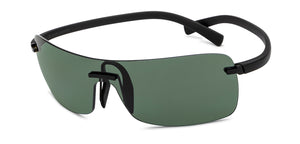 Black Square Rimless Unisex Sunglasses by John Jacobs-207025