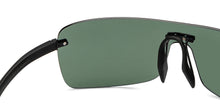 Load image into Gallery viewer, Black Square Rimless Unisex Sunglasses by John Jacobs-207025