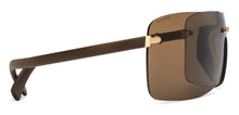 Load image into Gallery viewer, Gold Square Rimless Unisex Sunglasses by John Jacobs-207026
