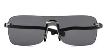 Load image into Gallery viewer, Silver Square Rimless Unisex Sunglasses by John Jacobs-207028