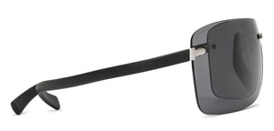 Silver Square Rimless Unisex Sunglasses by John Jacobs-207028