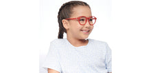 Load image into Gallery viewer, Red Round Full Rim Kids Eyeglasses by Hooper-204146