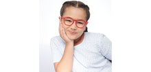 Load image into Gallery viewer, Red Round Full Rim Kids Eyeglasses by Hooper-204146
