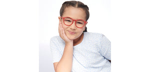 Red Round Full Rim Kids Eyeglasses by Hooper-204146
