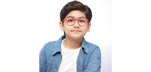 Load image into Gallery viewer, Red Round Full Rim Kids Eyeglasses by Hooper-204146