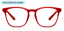 Load image into Gallery viewer, Monza Red Wayfarer Full Rim Kids Eyeglasses by Lenskart Hustlr-204143