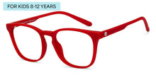 Load image into Gallery viewer, Monza Red Wayfarer Full Rim Kids Eyeglasses by Lenskart Hustlr-204143