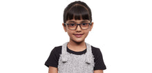 Load image into Gallery viewer, Black Rectangle Full Rim Kids Eyeglasses by Hooper-212013