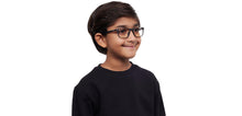 Load image into Gallery viewer, Black Rectangle Full Rim Kids Eyeglasses by Hooper-212013