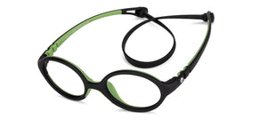 Black Round Full Rim Kid Eyeglasses by Hooper-152980