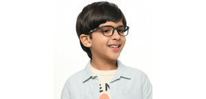 Black Wayfarer Full Rim Kids Eyeglasses by Hooper-213632