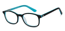 Load image into Gallery viewer, Black Rectangle Full Rim Kid Eyeglasses by Hooper-151282