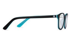 Black Rectangle Full Rim Kid Eyeglasses by Hooper-151282