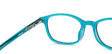 Load image into Gallery viewer, Black Rectangle Full Rim Kid Eyeglasses by Hooper-151282