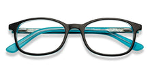 Load image into Gallery viewer, Black Rectangle Full Rim Kid Eyeglasses by Hooper-151282
