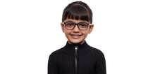 Load image into Gallery viewer, Black Rectangle Full Rim Kids Eyeglasses by Hooper-212025