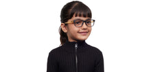 Load image into Gallery viewer, Black Rectangle Full Rim Kids Eyeglasses by Hooper-212025