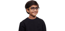 Load image into Gallery viewer, Black Rectangle Full Rim Kids Eyeglasses by Hooper-212025