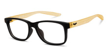 Load image into Gallery viewer, Black Rectangle Full Rim Kids Eyeglasses by Hooper-212025