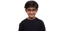 Load image into Gallery viewer, Black Rectangle Full Rim Kids Eyeglasses by Hooper-212032