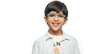 Load image into Gallery viewer, Blue Rectangle Full Rim Kids Eyeglasses by Hooper-213637