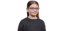 Load image into Gallery viewer, Blue Rectangle Full Rim Kids Eyeglasses by Hooper-212030
