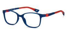 Load image into Gallery viewer, Blue Rectangle Full Rim Kids Eyeglasses by Hooper-212030