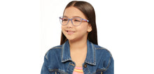Load image into Gallery viewer, Grey Cat Eye Full Rim Kids Eyeglasses by Hooper Computer Glasses-152438