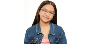 Grey Cat Eye Full Rim Kids Eyeglasses by Hooper Computer Glasses-152438