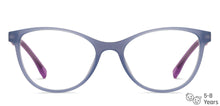 Load image into Gallery viewer, Grey Cat Eye Full Rim Kids Eyeglasses by Hooper Computer Glasses-152438