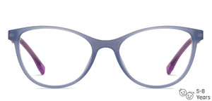 Grey Cat Eye Full Rim Kids Eyeglasses by Hooper Computer Glasses-152438