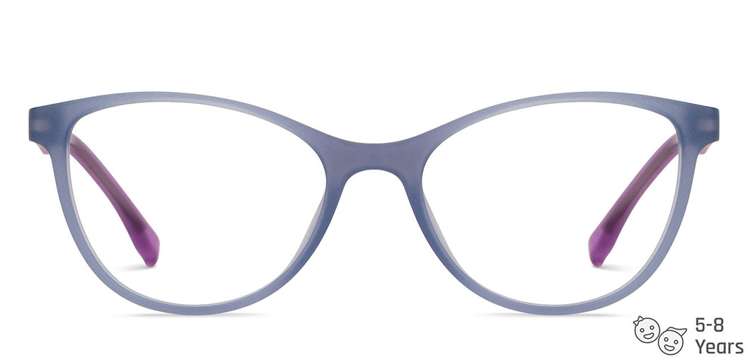 Grey Cat Eye Full Rim Kids Eyeglasses by Hooper Computer Glasses-152438