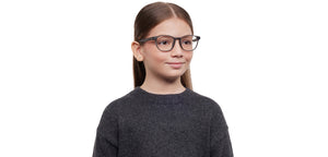 Grey Wayfarer Full Rim Kids Eyeglasses by Hooper-212020