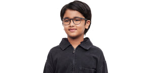 Grey Wayfarer Full Rim Kids Eyeglasses by Hooper-212020
