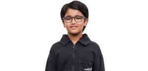 Grey Wayfarer Full Rim Kids Eyeglasses by Hooper-212020