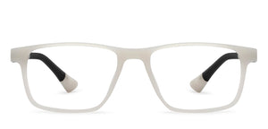 Grey Rectangle Full Rim Kids Eyeglasses by Hooper-209975