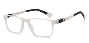 Grey Rectangle Full Rim Kids Eyeglasses by Hooper-209975